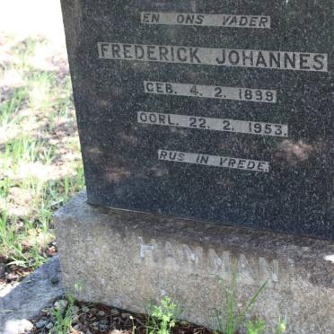 HAMMAN Frederick Johannes 1899-1953