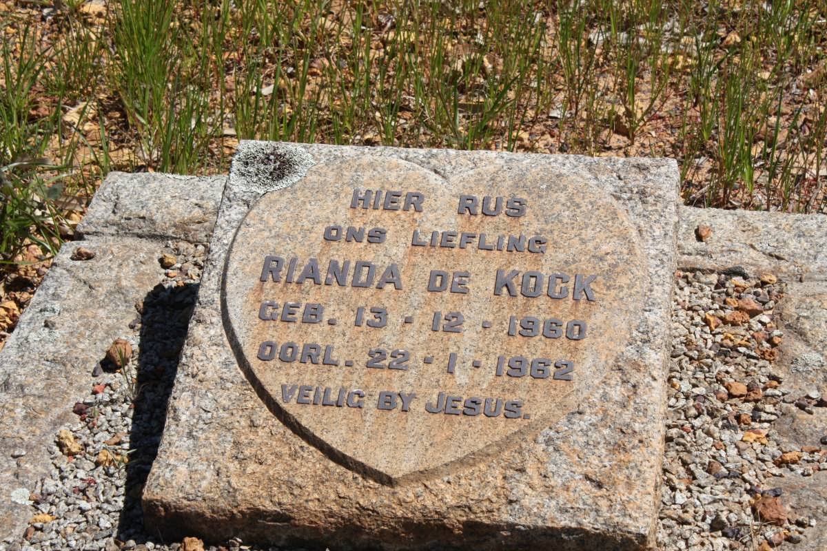 KOCK Rianda, de 1960-1962