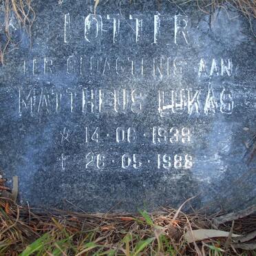 LOTTER Mattheus Lukas 1939-1988