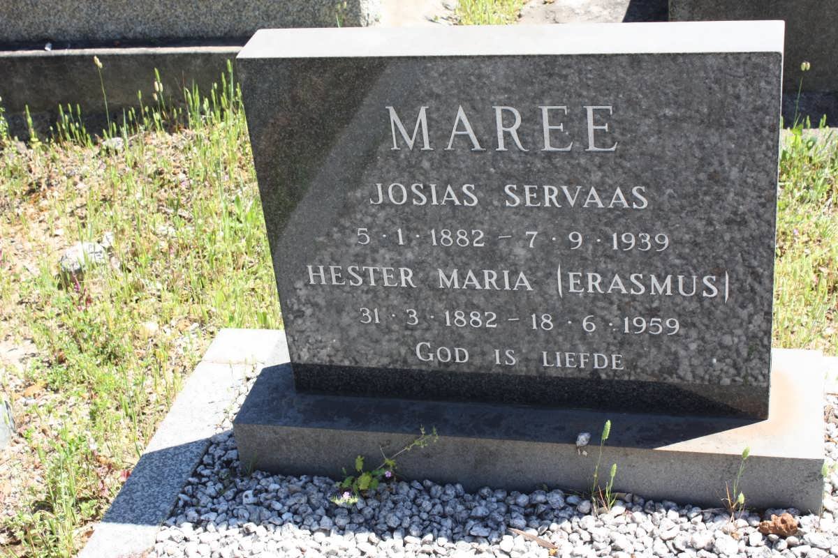 MAREE Josias Servaas 1882-1939 &amp; Hester Maria ERASMUS 1882-1959