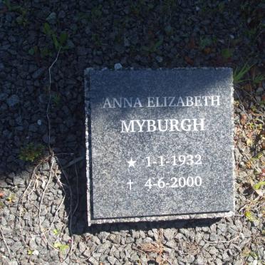 MYBURGH Anna Elizabeth 1932-2000