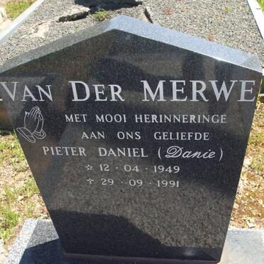 MERWE Pieter Daniel, van der 1949-1991