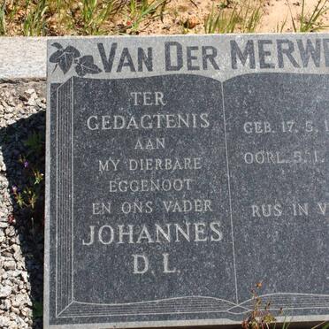 MERWE Johannes D.L., van der 1889-1974