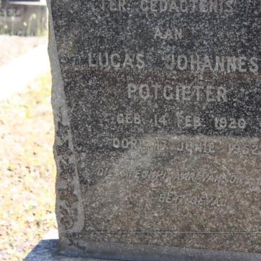 POTGIETER Lucas Johannes 1920-1952