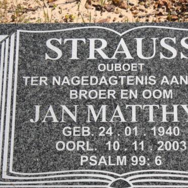 STRAUSS Jan Matthys 1940-2003