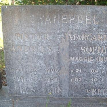 SWANEPOEL Pieter Andries 1906-1952 &amp; Margaretha Sophia MULLER 1895-1986