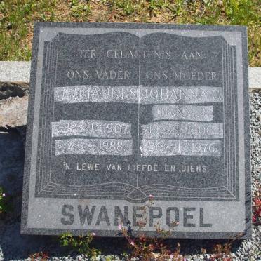 SWANEPOEL J. Johannes 1907-1988 &amp; Johanna C. 1900-1976