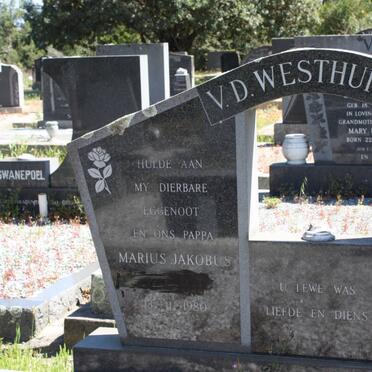 WESTHUZEN Marius Jakobus, v.d. 1955-1980