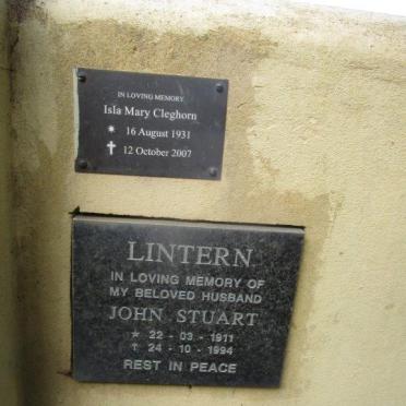 CLEGHORN Isla Mary 1931-2007 :: LINTERN John Stuart 1911-1994