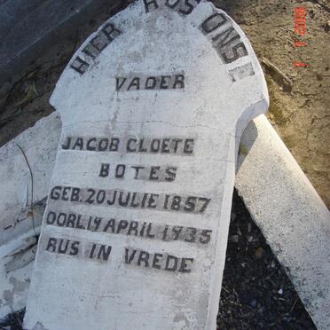 BOTES Jacob Cloete 1857-1935