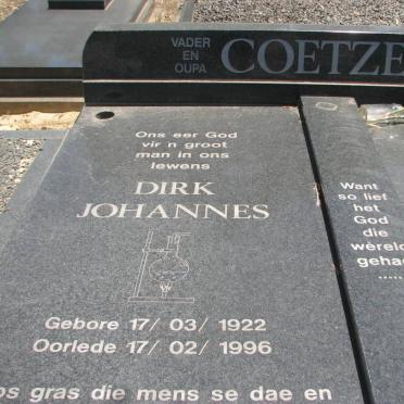 COETZEE Dirk Johannes 1922-1996