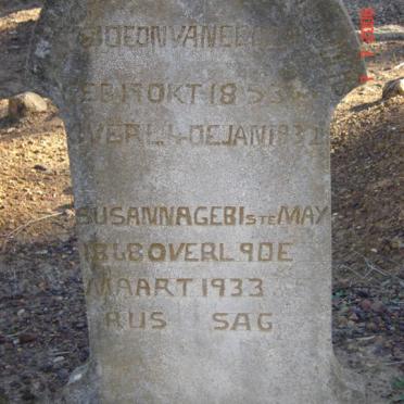 EEDEN Gideon, van 1853-1932 &amp; Susanna 1868-1933