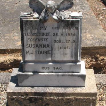 FOURIE Susanna M.J. nee FRANKEN 1925-1945