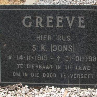 GREEVE S.K. 1919-1984