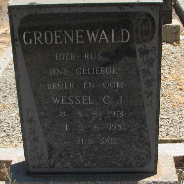 GROENEWALD Wessel C.J. 1913-1981