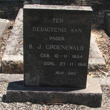 GROENEWALD B.J. 1854-1941