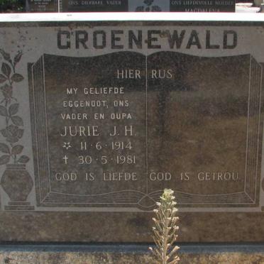 GROENEWALD Jurie J.H. 1914-1981