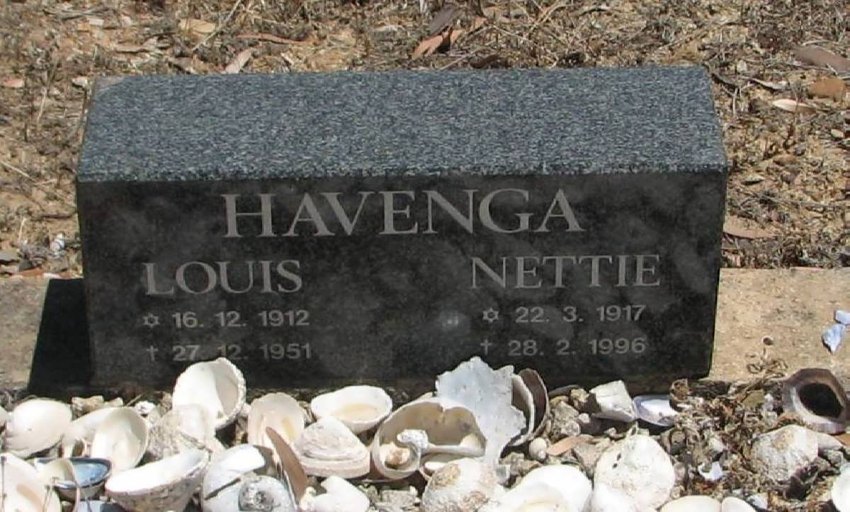 HAVENGA Louis 1912-1951 &amp; Nettie 1917-1996