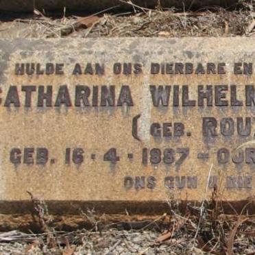 KOCK Catharina Wilhelmina, de nee ROUX 1887-1954