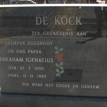 KOCK Abraham Igenatius, de 1950-1985