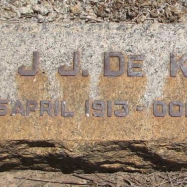 KOCK J.J., de 1913-1951