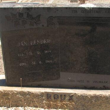 ROUX Jan Hendrik 1899-1966