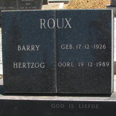 ROUX Barry Hertzog 1926-1989
