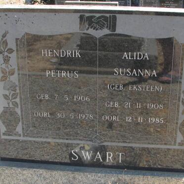 SWART Hendrik Petrus 1906-1978 &amp; Alida Susanna EKSTEEN 1908-1985