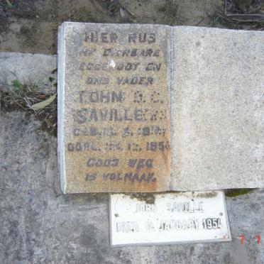 SAVILLE JOHN S.C. 18??-1954