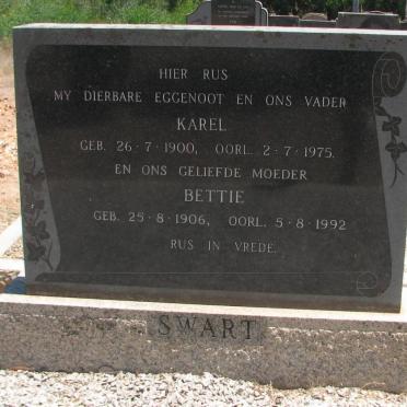 SWART Karel 1900-1975 &amp; Bettie 1906-1992