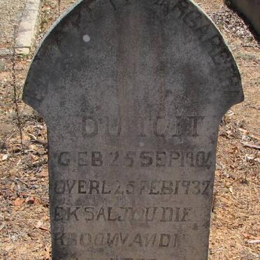 TOIT Elizabeth Margaretha, du 1904-1932