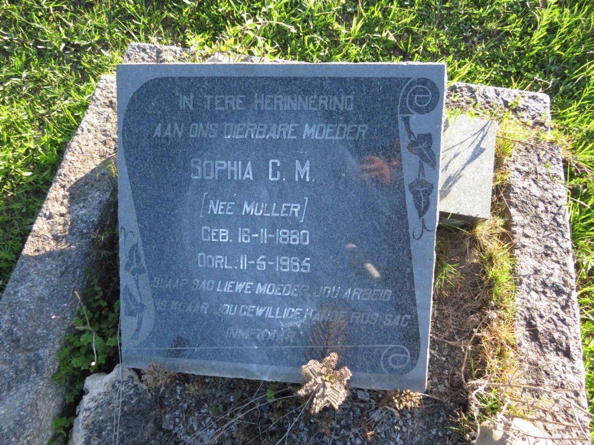 ? Sophia C.M. nee MULLER 1880-1965