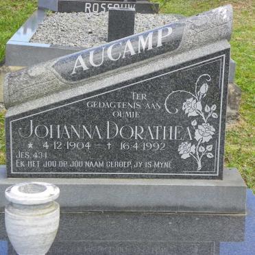 AUCAMP Johanna Dorathea 1904-1992
