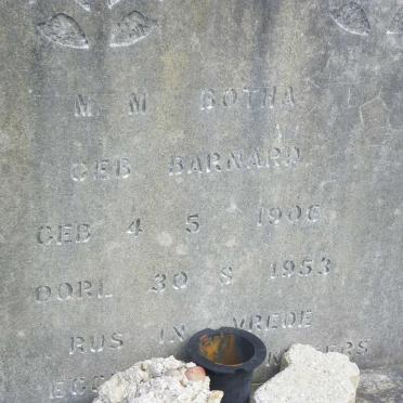 BOTHA M.M. nee BARNARD 1906-1953