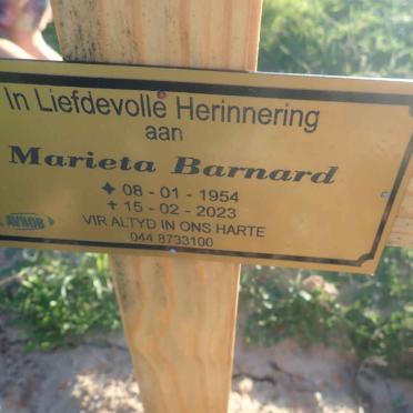 BARNARD Marieta 1954-2023