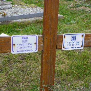BUYS Gert 1936-2014 &amp; Maria 1934-2010