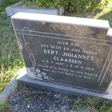 CLAASSEN Gert Johannes 1957-1976