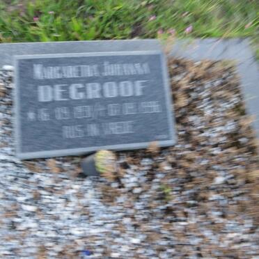 GROOF Margaretha Johanna, de ????-199?