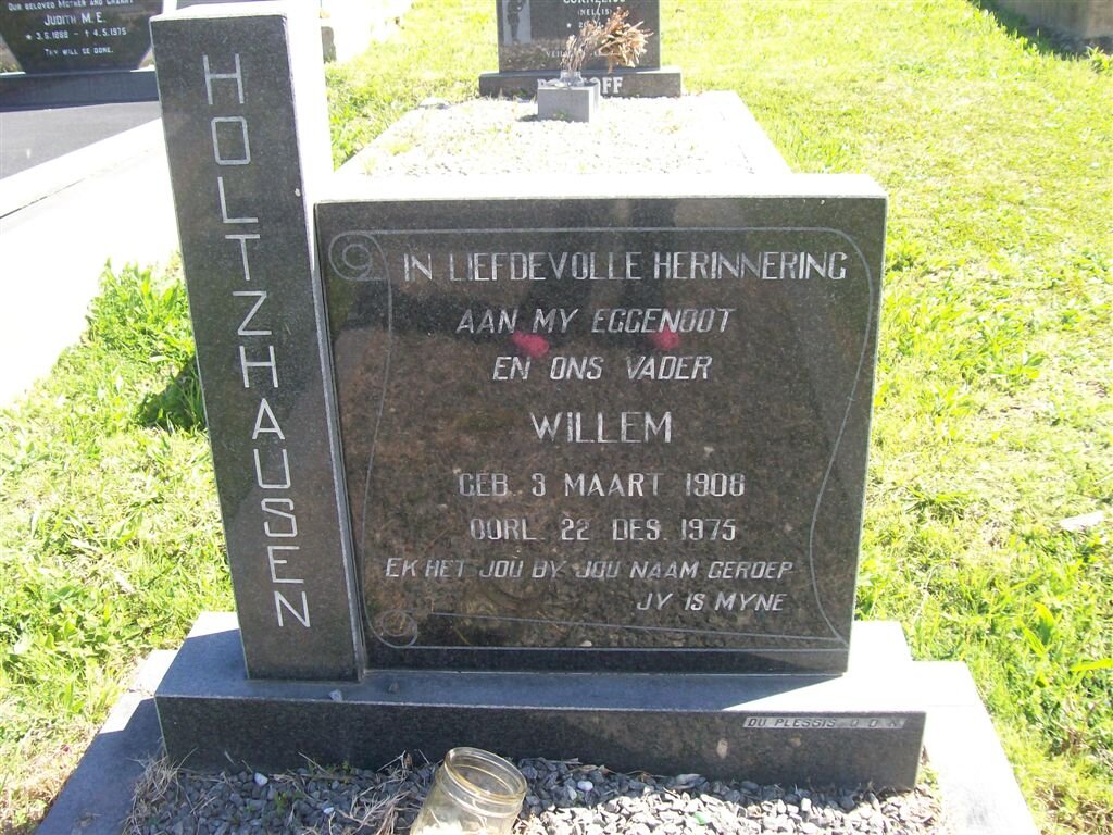 HOLTZHAUSEN Willem 1908-1975