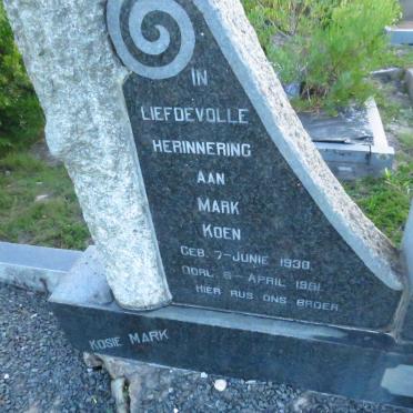 KOEN Johan Alexander Anthonie 1902-1967 &amp; Jacomina 1906-1975 :: KOEN Mark 1930-1981