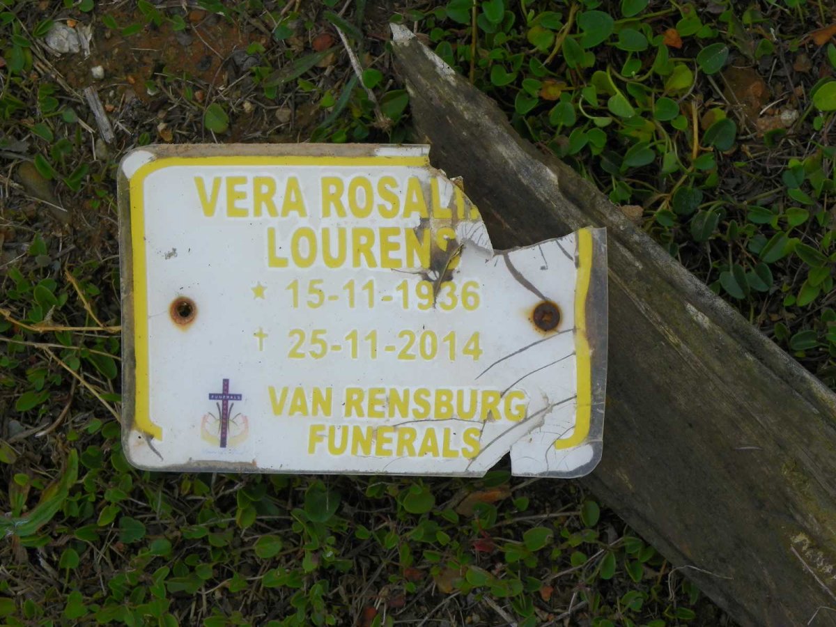 LOURENS Vera Rosalie 1936-2014