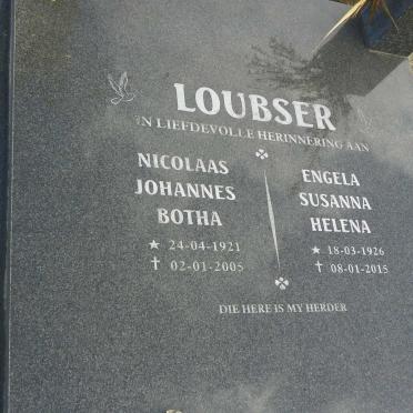LOUBSER Nicolaas Johannes Botha 1921-2005 &amp; Engela Susanna Helena 1926-2015