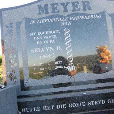 MEYER Selvyn D. 1932-2005