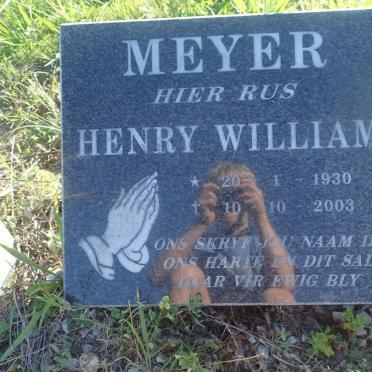 MEYER Henry William 1930-2003