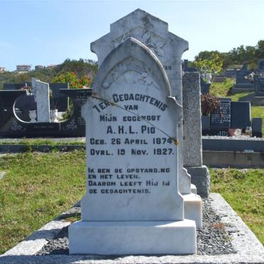 PIO A.H.L. 1874-1927