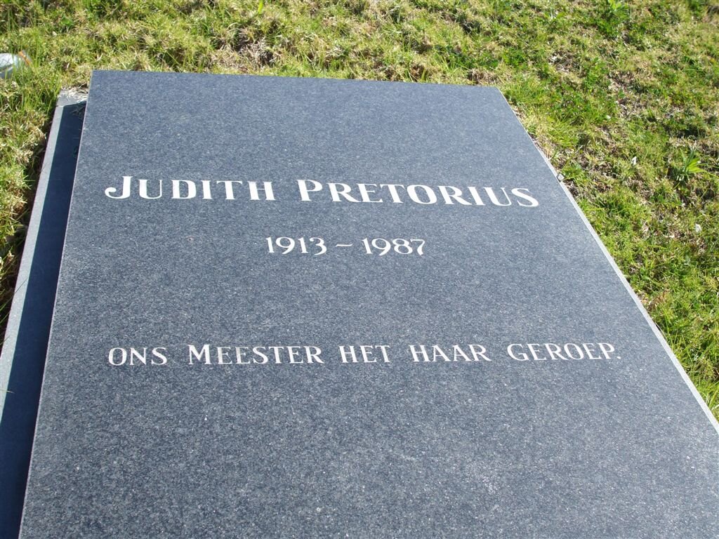 PRETORIUS Judith 1913-1987