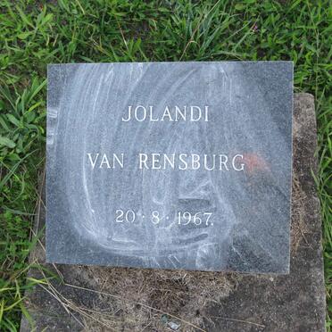RENSBURG Jolandi, van -1967