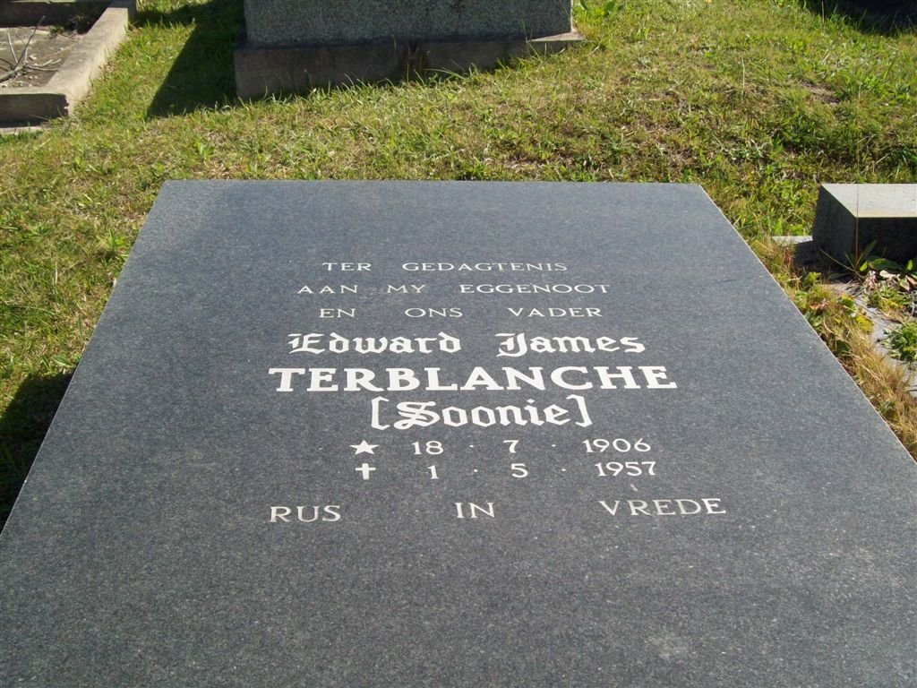 TERBLANCHE Edward James 1906-1957