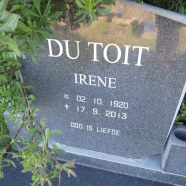 TOIT Irene, du 1920-2013