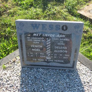 WESSO Venith Noël 1943-2008 &amp; Delena Allison 1943-2021